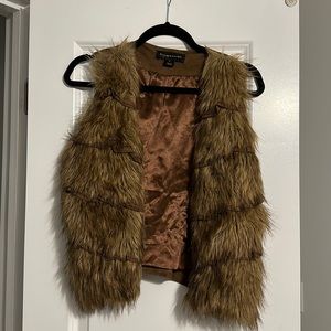 Bagatelle brown fur vest